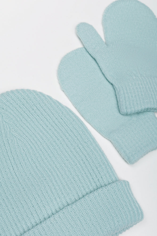 2 Piece Hat Set Green