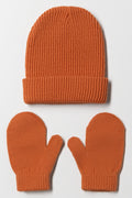 2 Piece Hat Set Brown