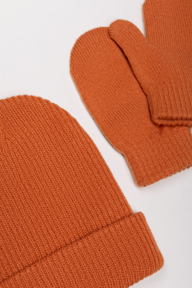 2 Piece Hat Set Brown (1)
