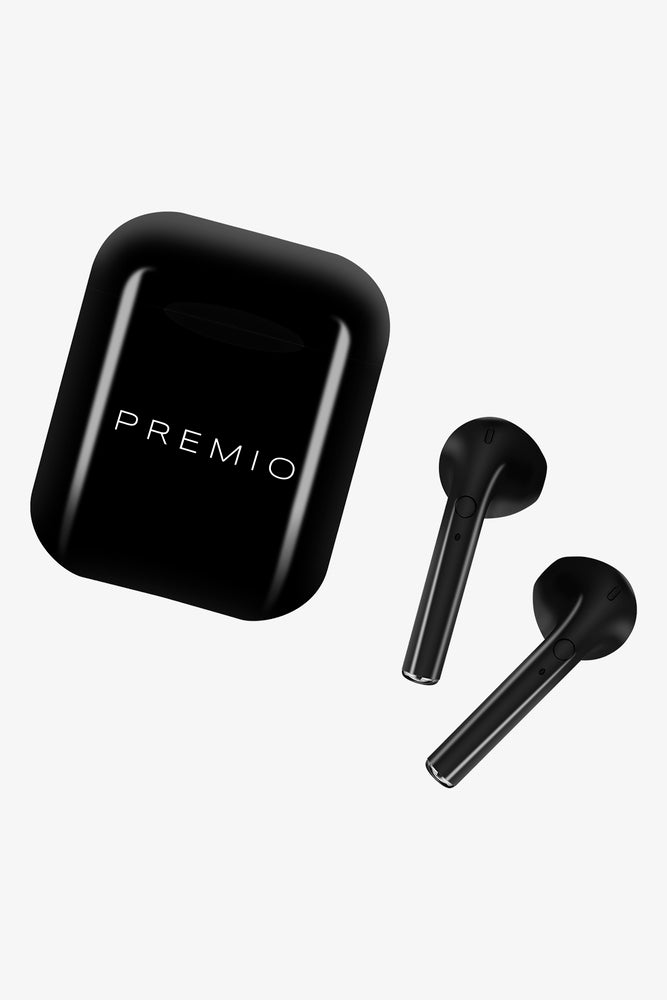 Premio V4 Tws Stem Earphone Black With Case