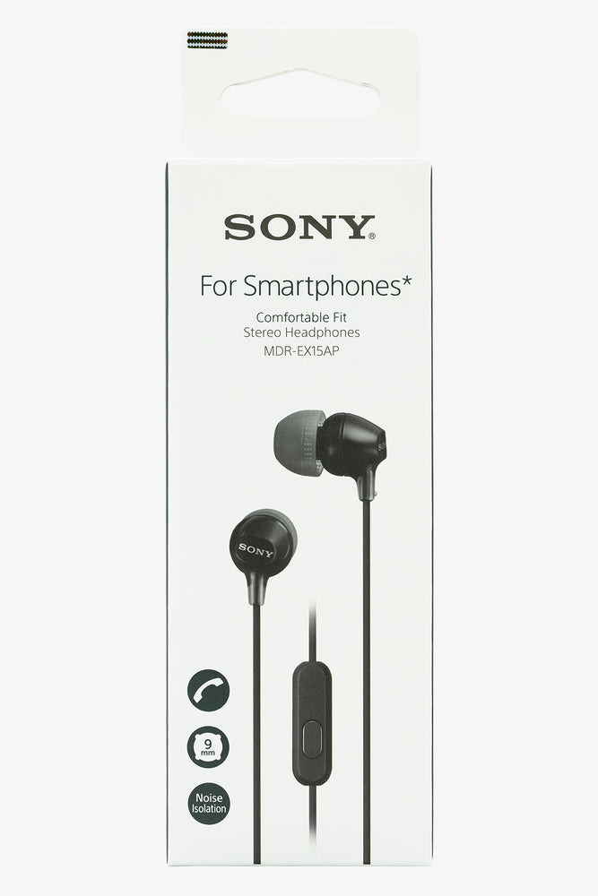 Sony Ex15Ap Aux Ephone With Mic Iphone Black (1)