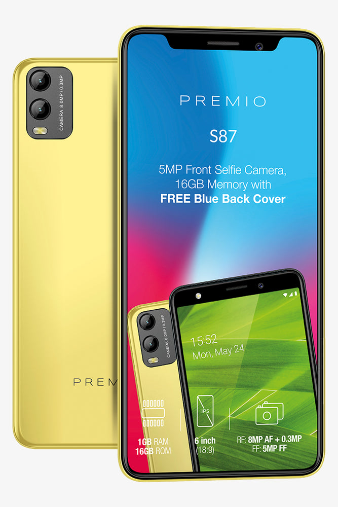 Premio S87 6" Yellow