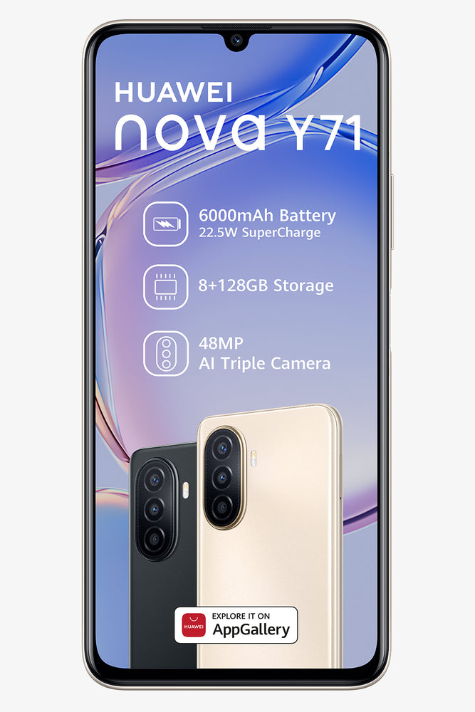 Huawei Nova Y71 Black Bundled