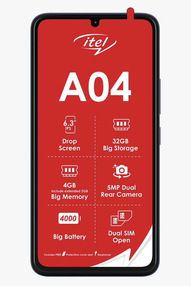 Telkom Itel A04 Black