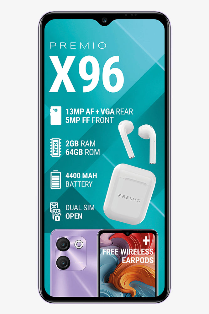 Premio X96 6.5" 2/64gb 13/5mp Lilac