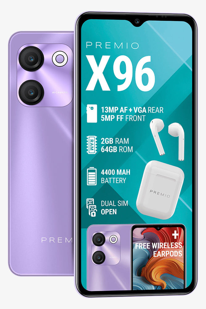 Premio X96 6.5" 2/64gb 13/5mp Lilac