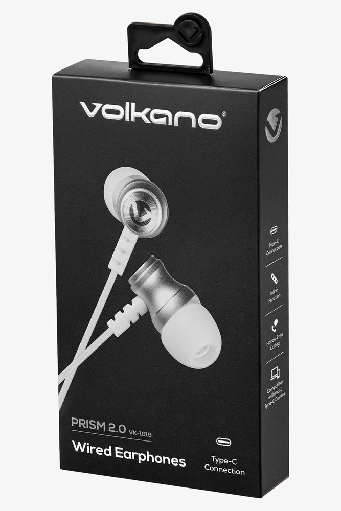 Volkano Prism 2.0 Type C Aux Ephone White