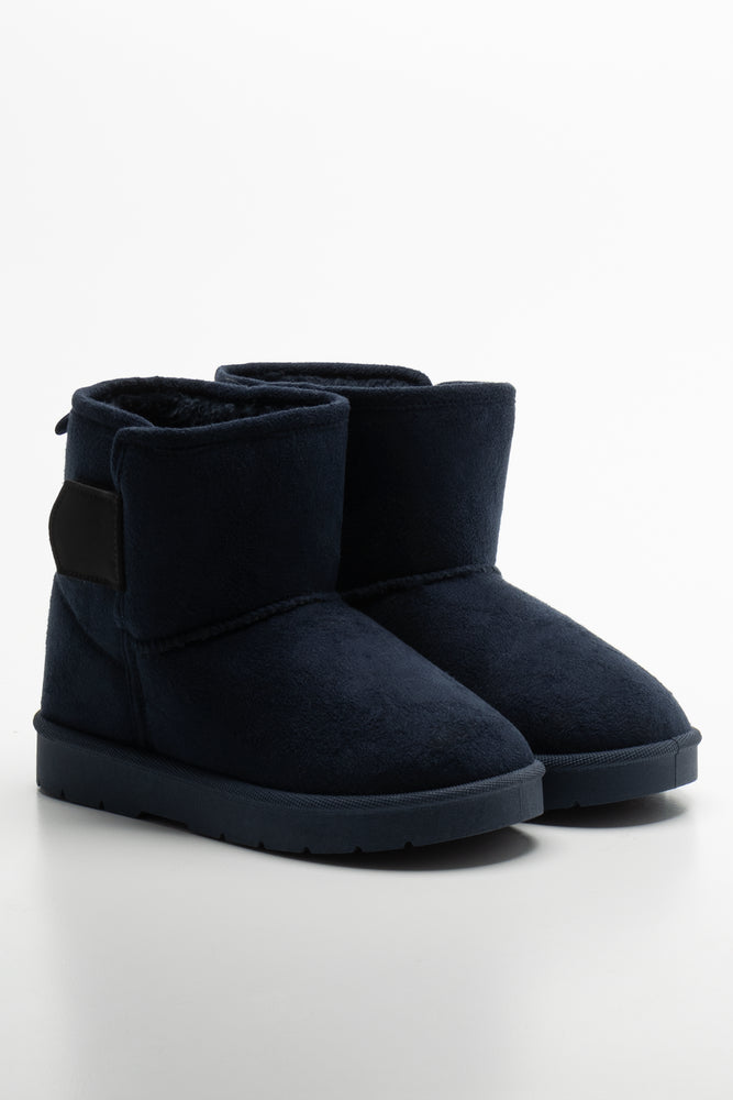 Strap Detail Boots Navy