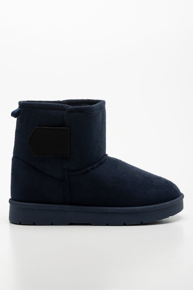 Strap Detail Boots Navy