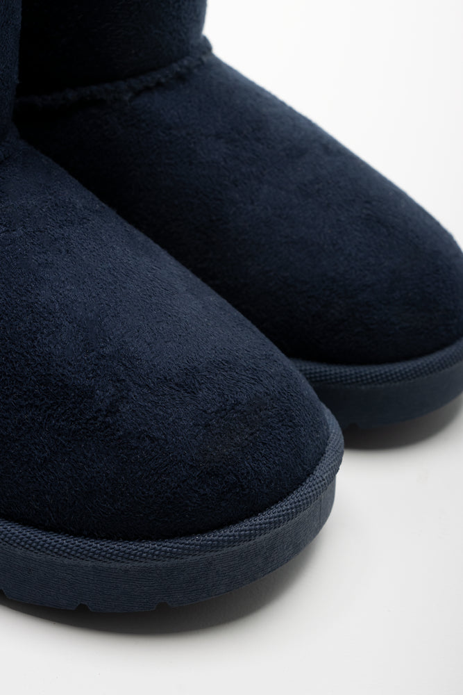 Strap Detail Boots Navy (2)