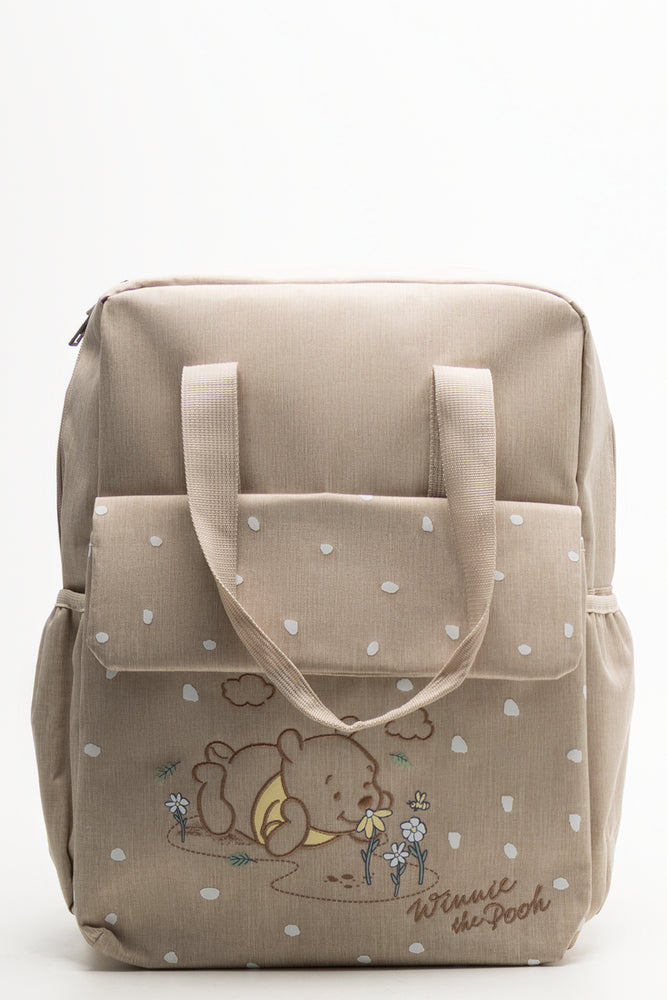 Winnie The Pooh Backpack Nappy Bag Natural