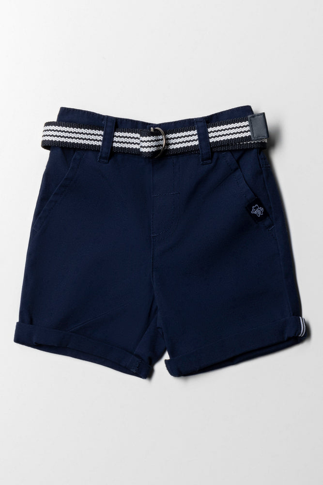 Belted Shorts Navy
