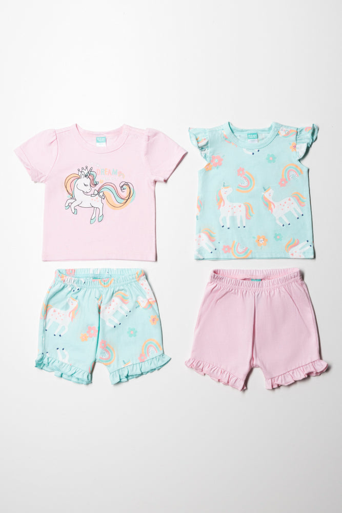 Multipack Short Sleep Set Pink
