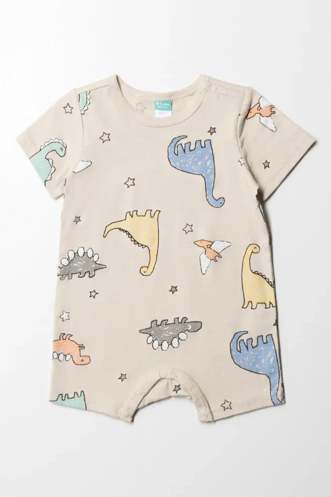 Dino Romper Natural