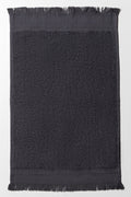 Fringed Guest Towel Dark Grey