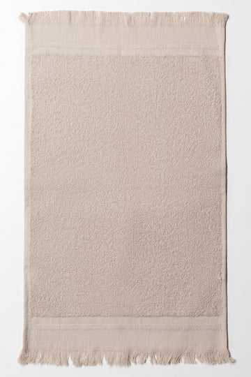 Fringed Guest Towel Natural