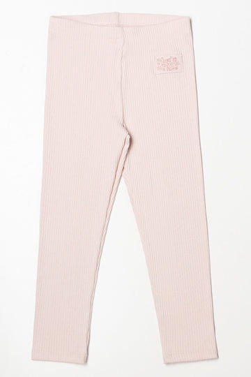 Rib Leggings Light Pink