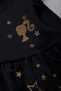 Barbie Velour Dress Black (1)
