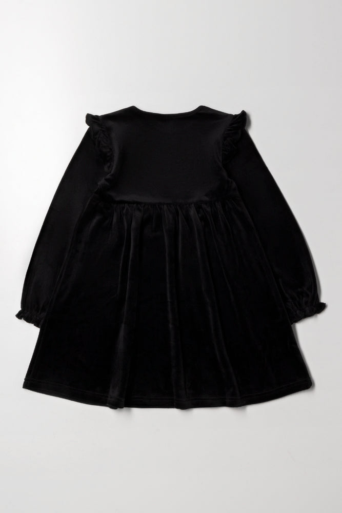 Barbie Velour Dress Black (2)