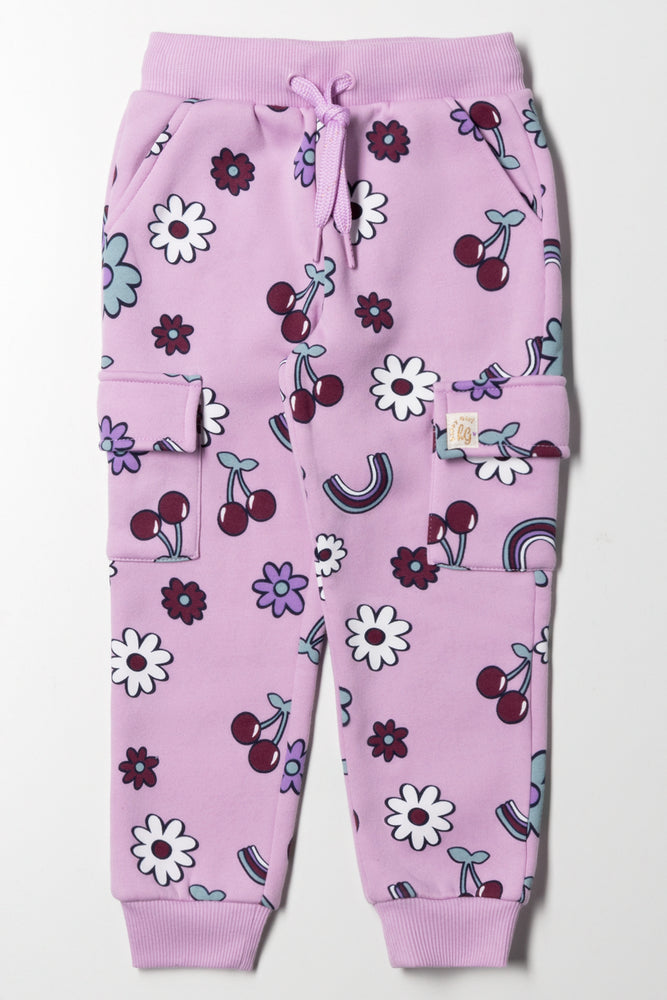 Printed Trackpants Purple