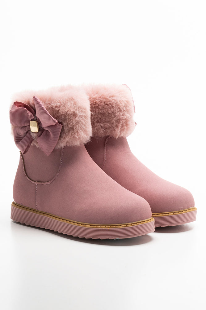 Fur Chelsea Boot Pink