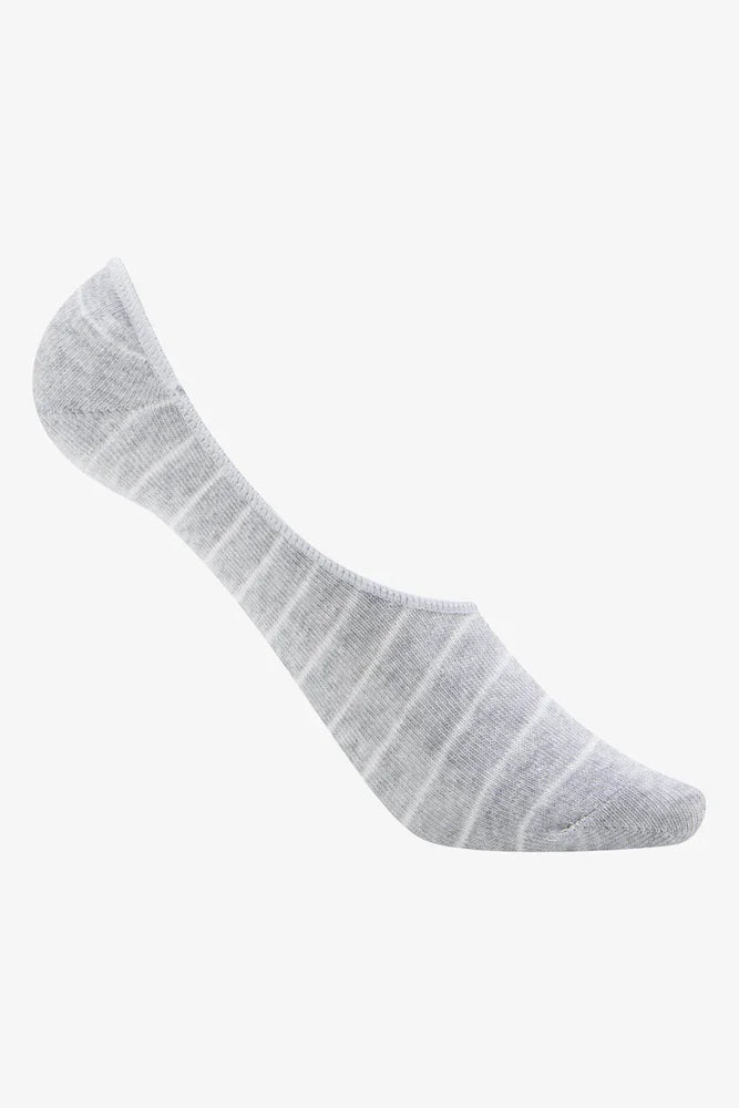 3 Pack Footliners Cream, Black And Grey (3)