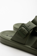 Double Strap Slide Dark Green (3)
