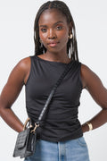 Side Ruch Top Black