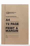 A4 72pg Feint And Margin Softcover Book Brown