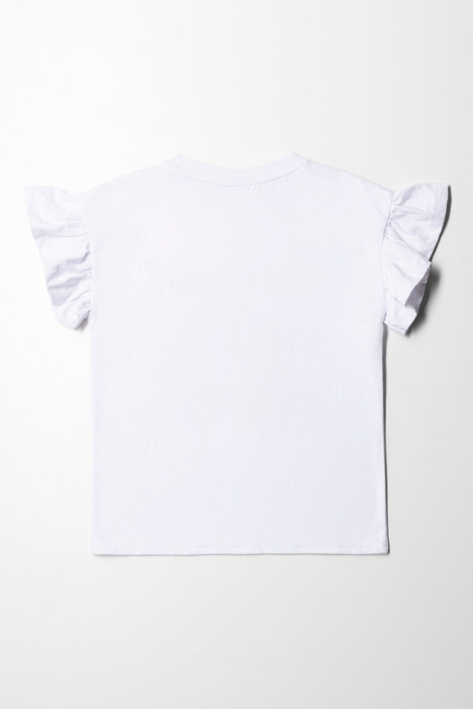 SmileyWorld Frill Top White (2)
