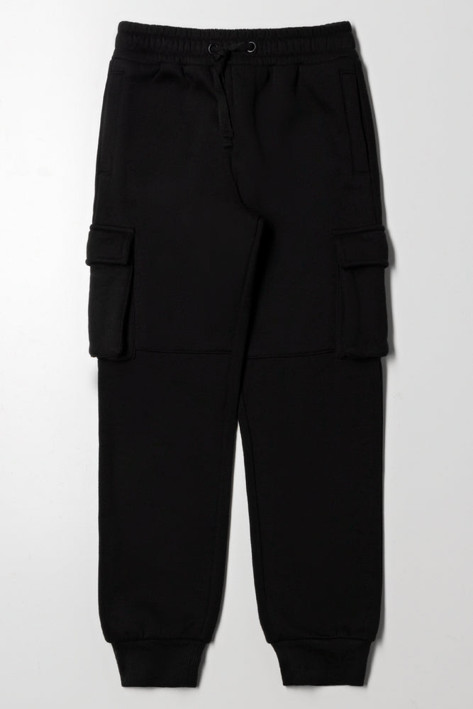 Cargo Trackpants Black