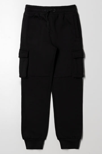 Cargo Trackpants Black