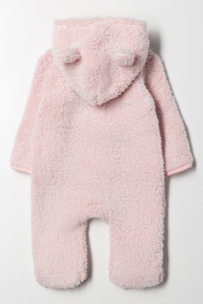 Sherpa Babygrow Pink (3)