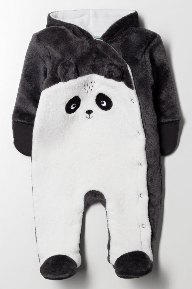 Panda Babygrow Charcoal