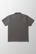 Unisex Short Sleeve Open Neck Shirt Grey (2)