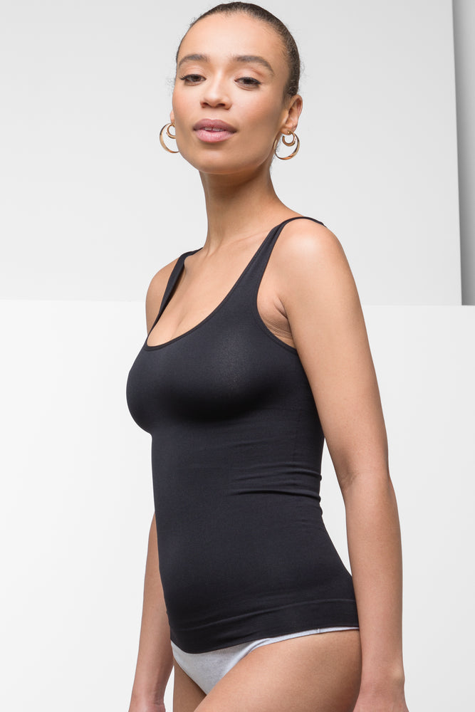 Built Up Cami Black