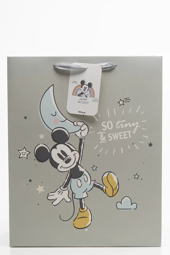 Mickey Mouse Gift Bag Light Grey