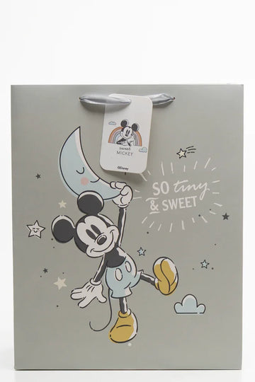 Mickey Mouse Gift Bag Light Grey