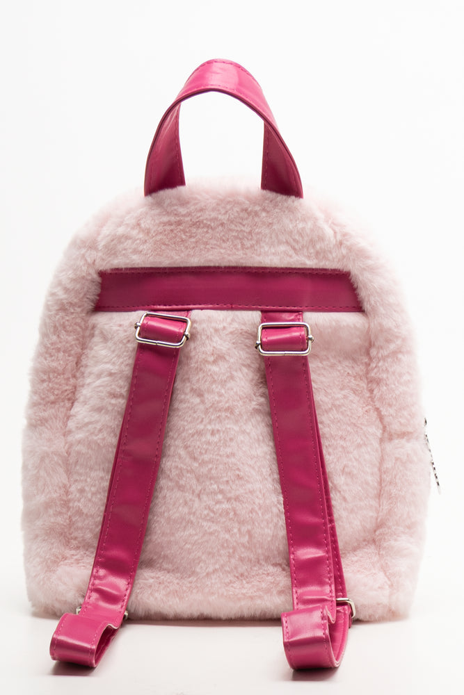Barbie Fur Backpack Pink (2)
