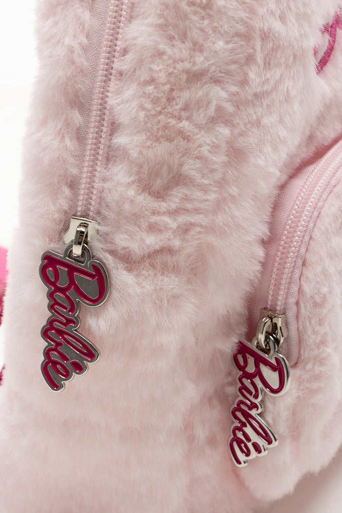 Barbie Fur Backpack Pink (4)