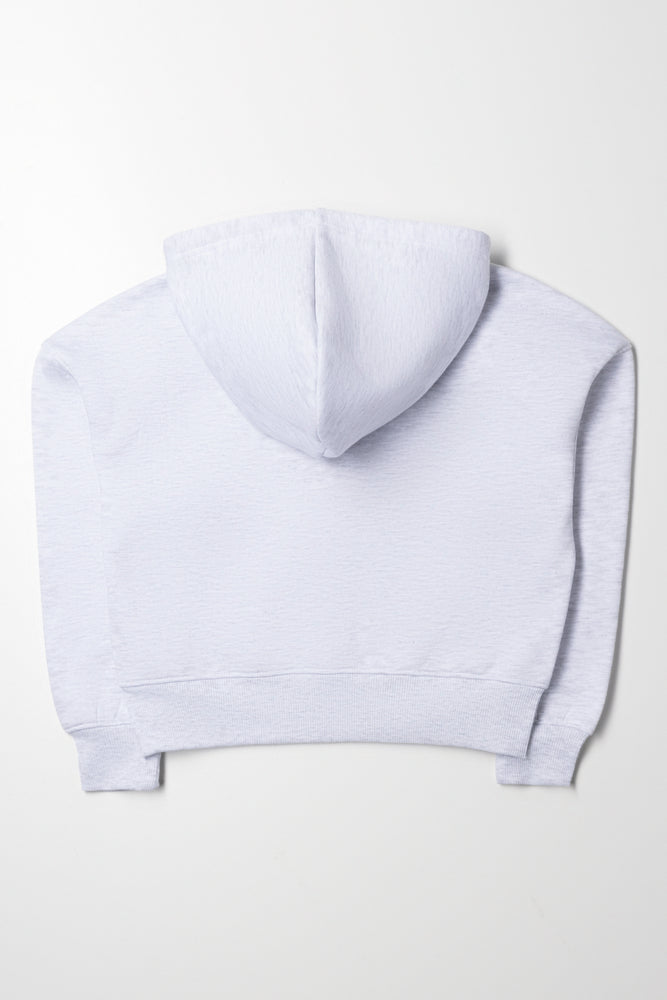 Los Angeles Hooded Zip Through Tracktop Grey (2)