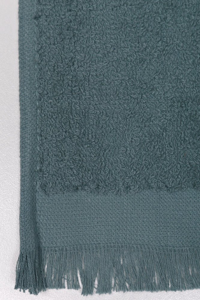 2 Pack Fringed Guest Towel Blue And Natural (1)