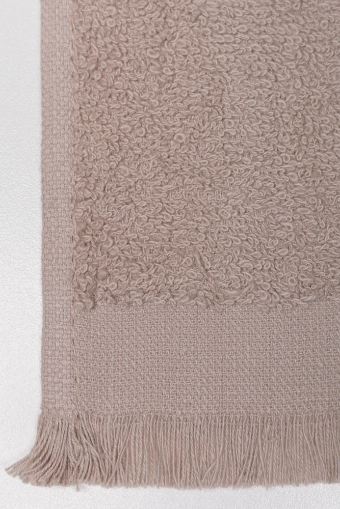 2 Pack Fringed Guest Towel Blue And Natural (2)