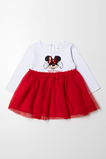 Minnie Mouse Dress White