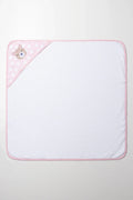 Polka Dot Bear Hooded Towel Pink (2)
