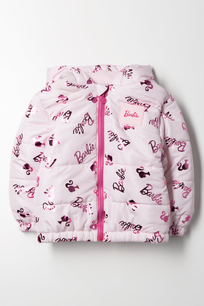 Barbie Puffer Jacket Pink