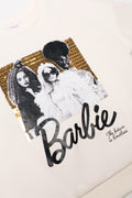 Barbie Tracktop And Flare Legging Set Cream And Black (1)