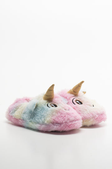 Rainbow Unicorn Slipper Pink