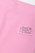 Rib Leggings Pink (1)