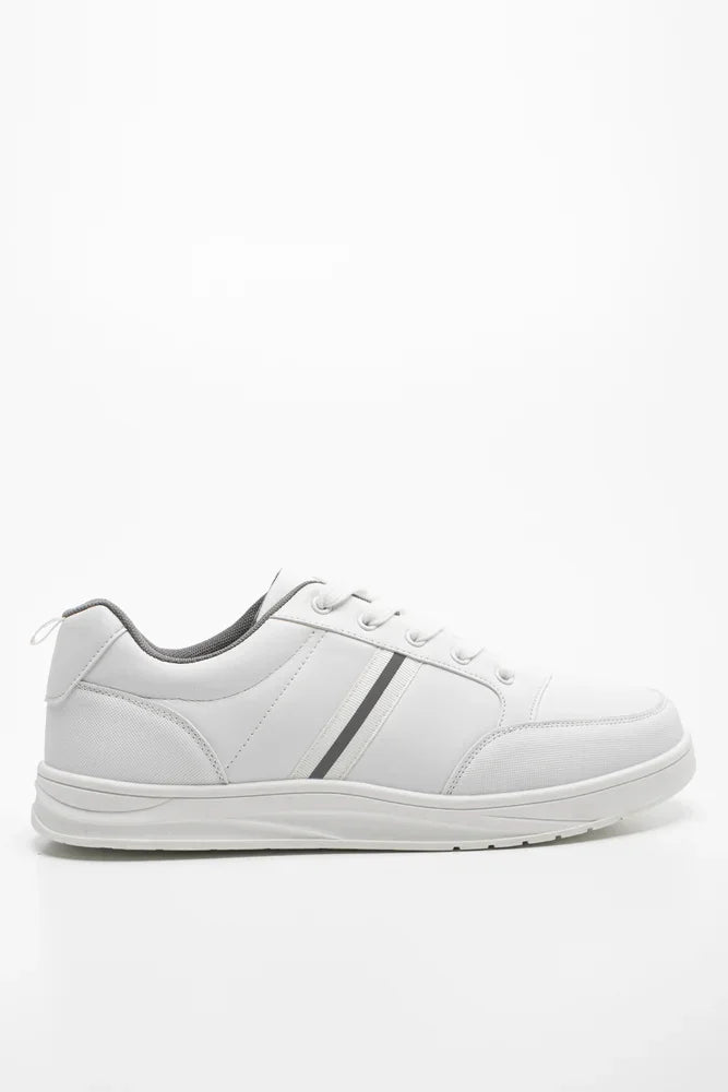 Lace Up Trainers White